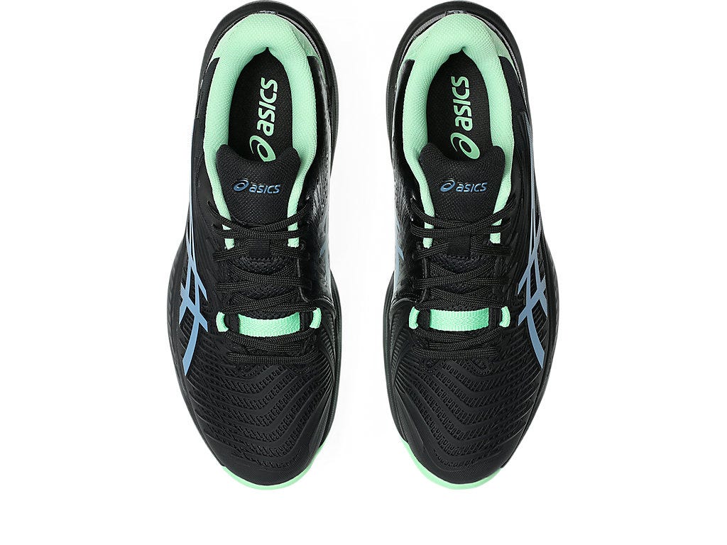 ASICS Court Control FF 4 Badminton Shoes (BLACK/SABA BLUE)