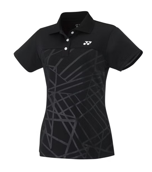 YONEX Women's T-Shirt Polo 20422EX - Black – Classic Performance Polo for Active Women