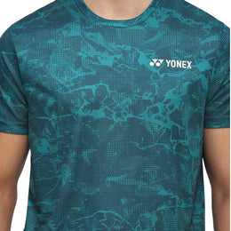 YONEX T Shirt Round Neck 2963 - Teal Green – Premium Breathable Tee for Badminton & Tennis Players
