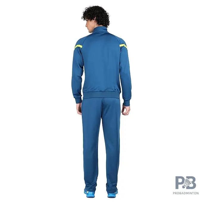 Yonex Track Suit 2500 for Men (Jet Black/Dark Navy) | Premium Badminton & Tennis Warm-Up Suit | Quick-Dry + UV Protection | Long Sleeve Pull-On Design
