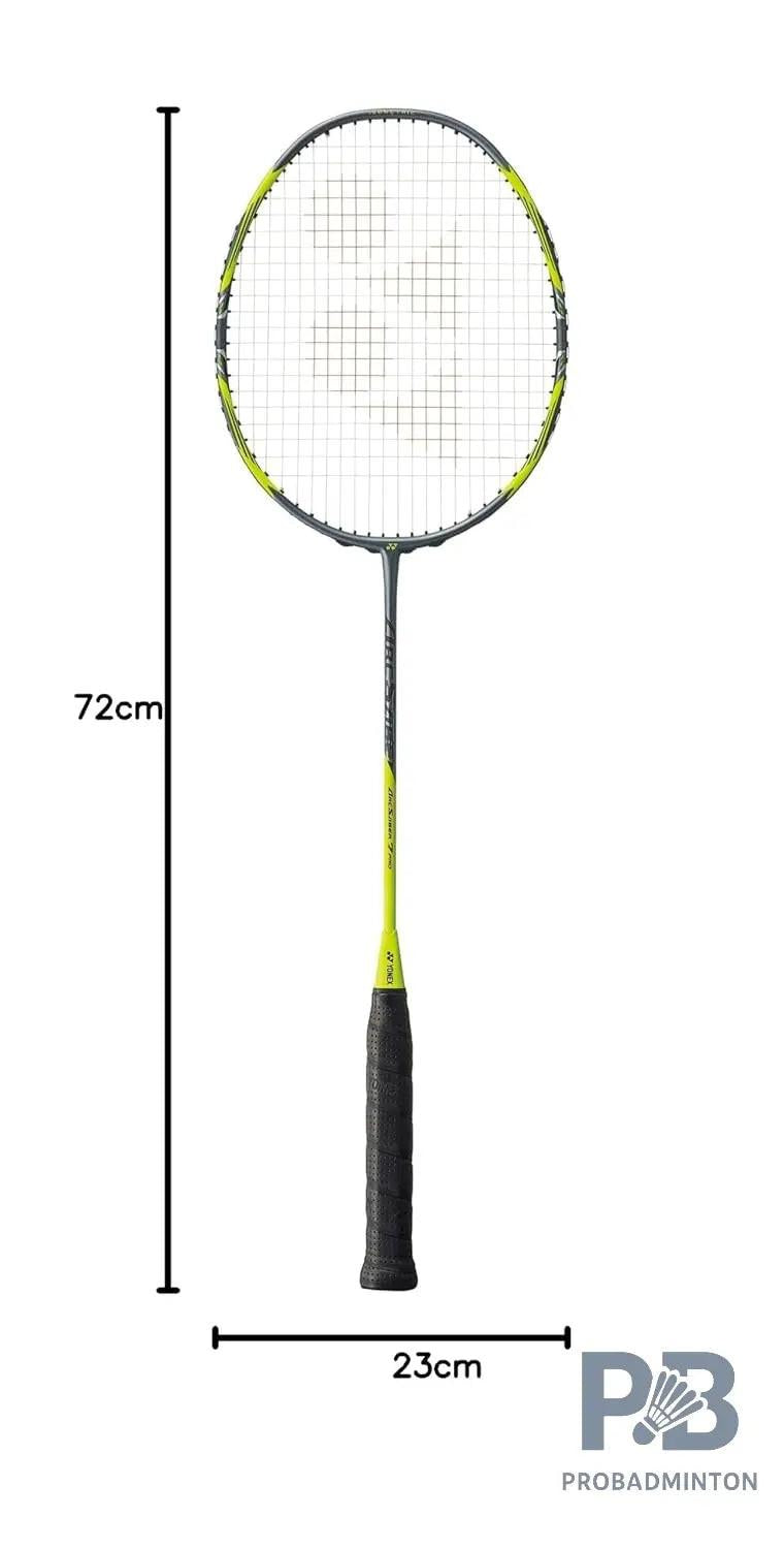 YONEX Arcsaber 7 Play Strung Graphite Badminton Racquet with Full Cover (Grey/Yellow) | 4U, 83g