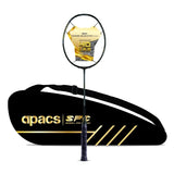 Apacs Dark Knight Badminton Racket (Unstrung) – Lightweight, Head-Heavy Power Racket for Professional Play