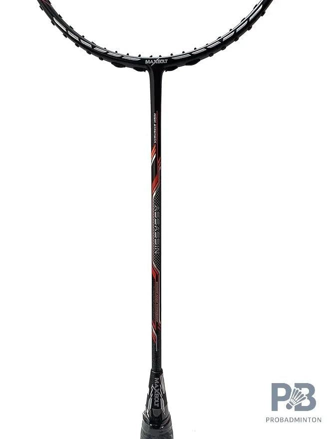 Maxbolt Assassin Carbon Fiber Red Unstrung Badminton Racket