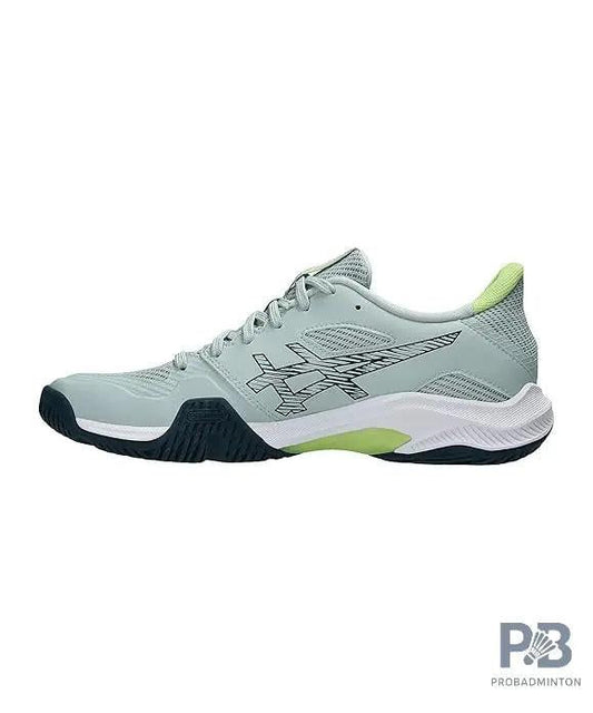 ASICS BLADE FF 2 Indoor Court Shoes for Men - Lichen Rock/Tranquil Teal | Lightweight, Fast & Flexible Badminton Shoes