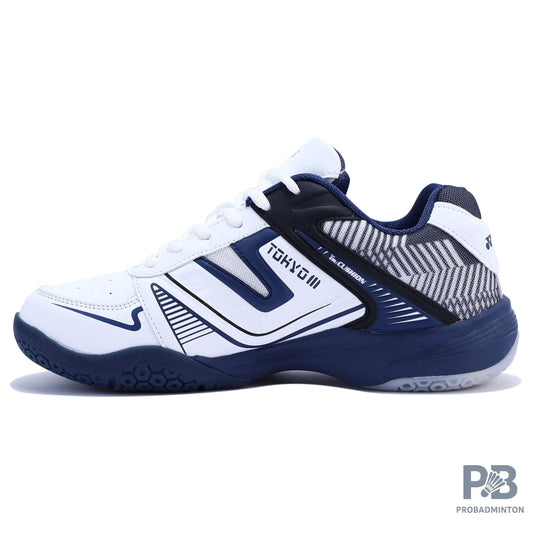 Yonex Tokyo 3 Badminton Shoes - White/Navy Blue