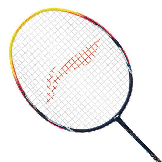 Li-Ning Windstorm 78 S Badminton Racket | Navy/Lime