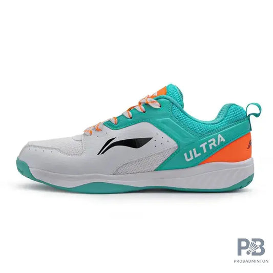 Lining Ultra Speed Badminton Shoes ( White/ Green /Orange)