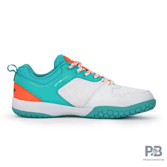 Lining Ultra Speed Badminton Shoes ( White/ Green /Orange)