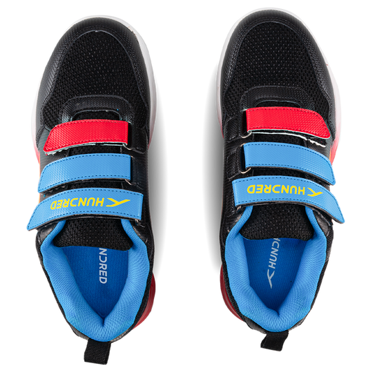 Hundred Court Champions Badminton Shoe | Black/Blue/Red