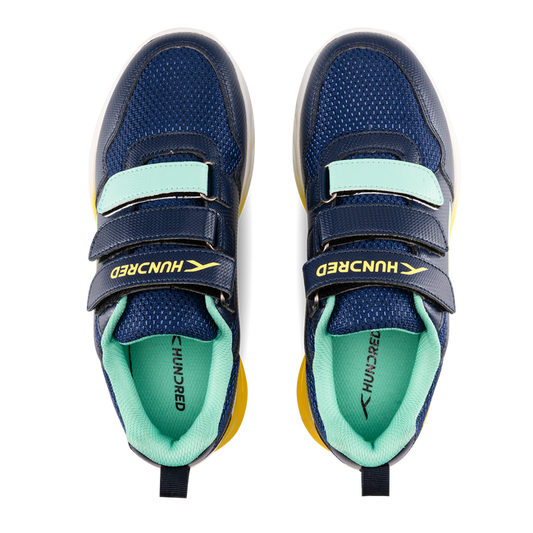 Hundred Court Champions Badminton Shoe | Navy/Yellow/Green