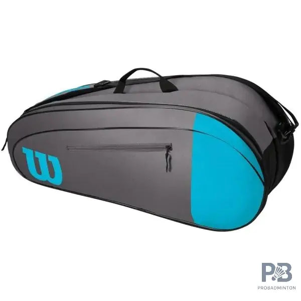 Wilson Badminton Kit Bag RF TEAM 12 6 Racquet Bag in 2 colors | Tournament Edition, Dual Compartments | Best Wilson Kit Bag in India
