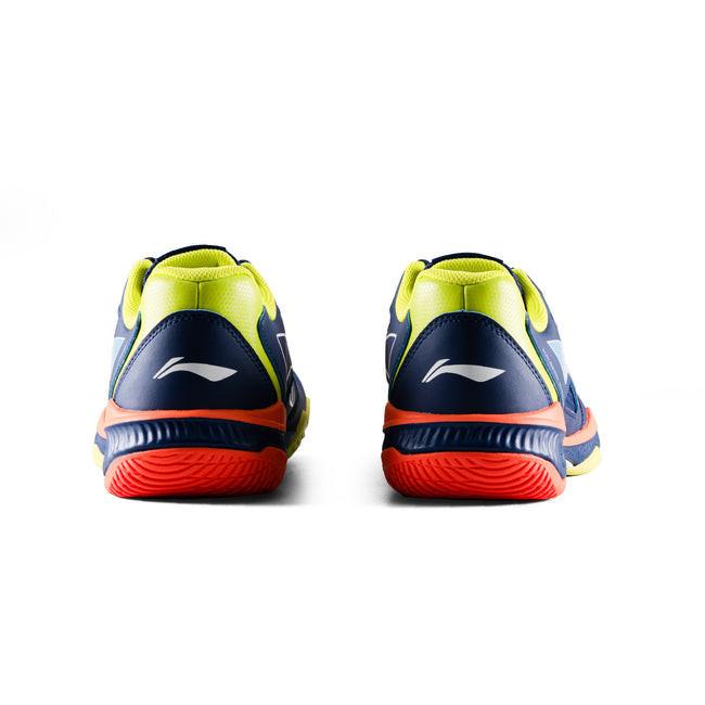 Li-Ning Halberd Strike Non-Marking Badminton Shoes | Blueprint / Sulphur Spring | Lightweight Indoor Court Shoes for Professional & Club Players