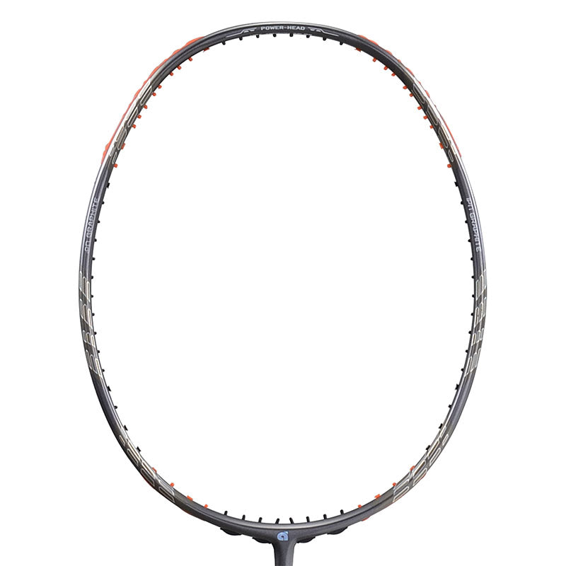 Apacs Z-Ziggler Badminton Racket (Unstrung) - Black/Orange – Powerful Stiff Racket for Advanced Players