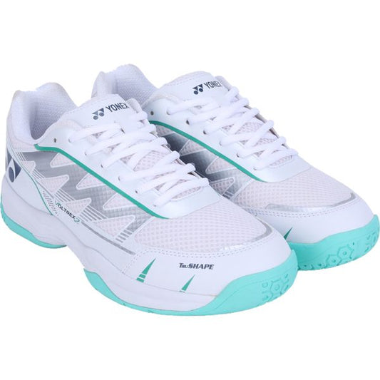 YONEX Voltrex 2 Unisex Shoes - White Deep Green – Lightweight Court Shoes for All Players
