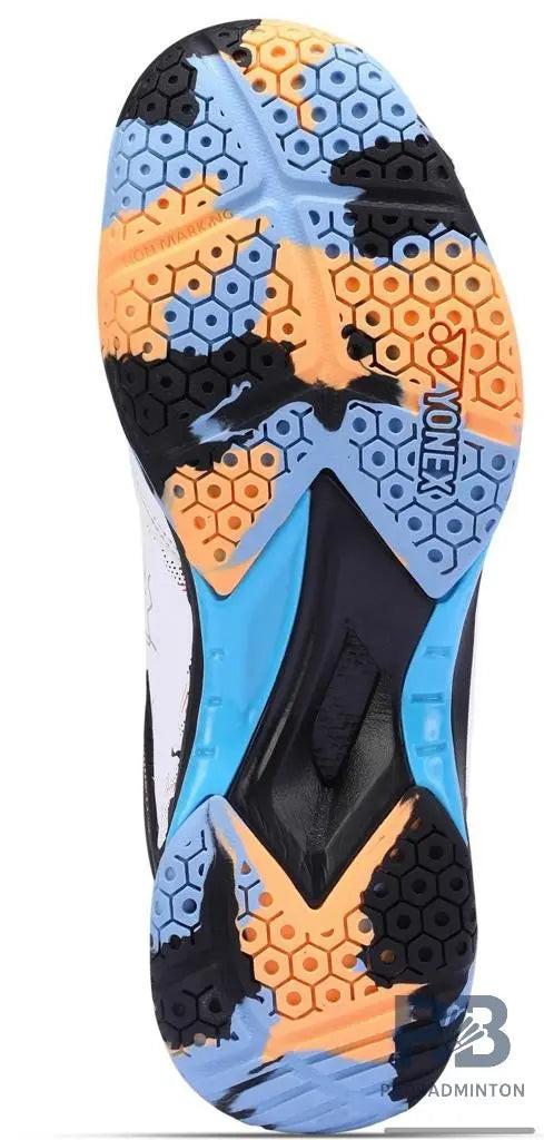 Yonex Arma Force Badminton Shoes for Men (White/Black/Mali Blue)