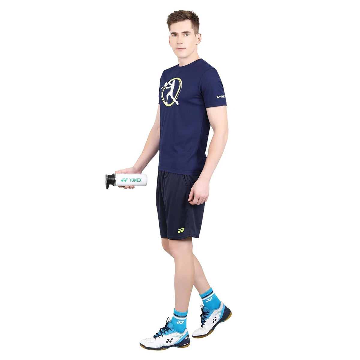 YONEX T Shirt Round Neck 2681 - Midnight Blue – Premium Breathable Tee for Badminton & Tennis Players