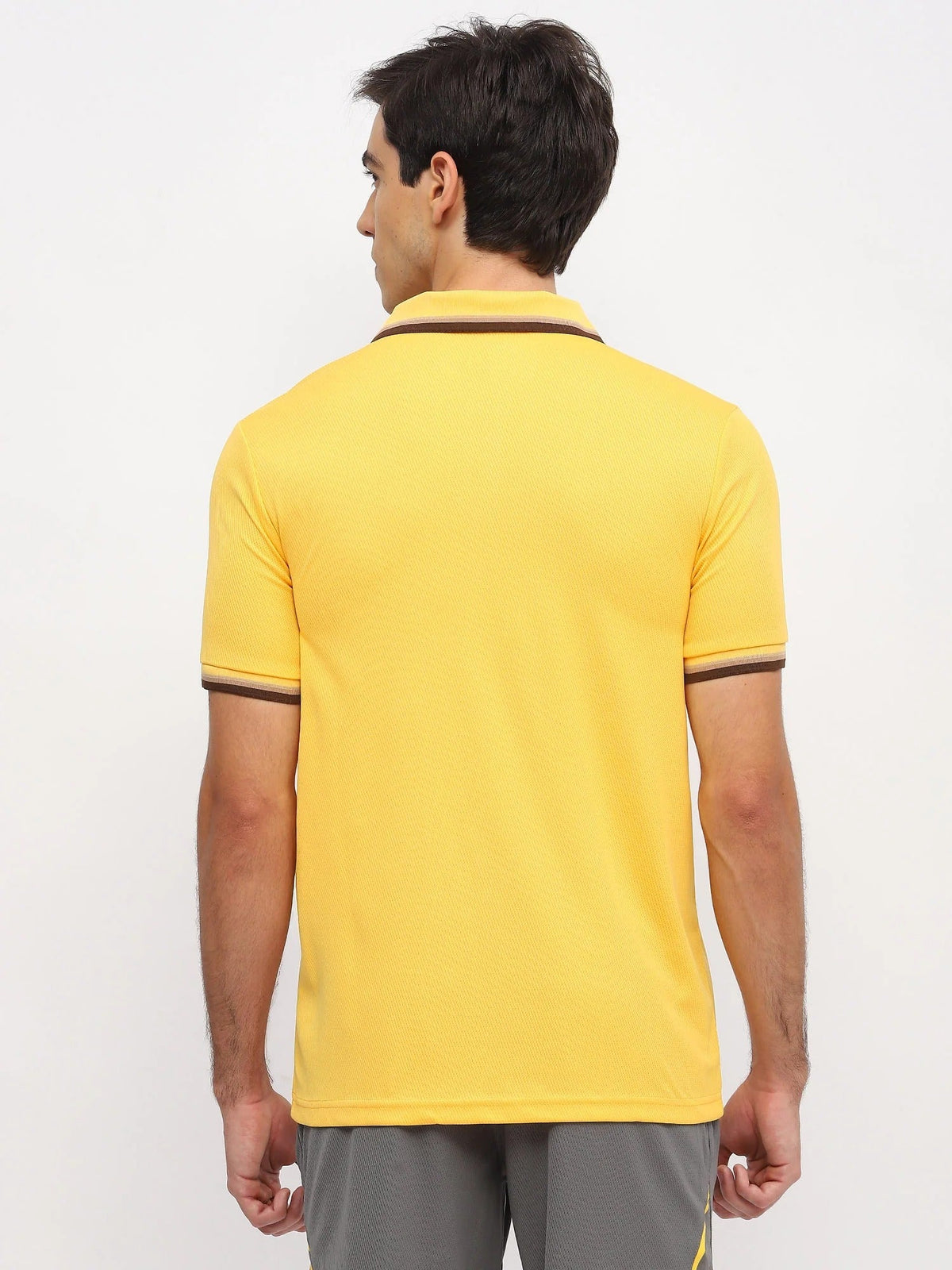 Yonex T-Shirt Polo -2970-Men’s Wear | Amber Yellow | Lightweight Badminton Sportswear