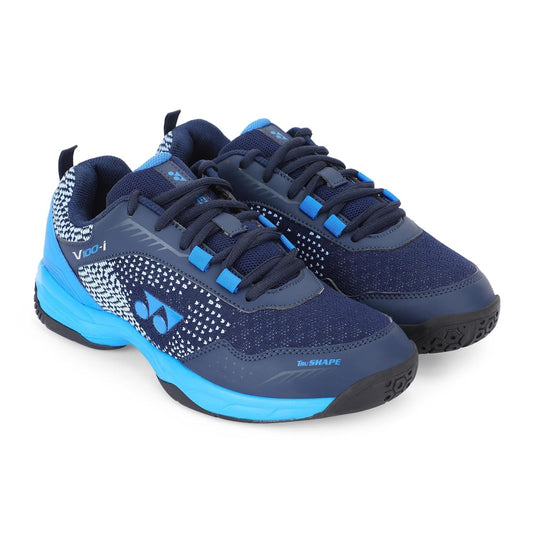 Yonex V100-i Badminton Shoes (DARK BLUE/CERAMIC BLUE)