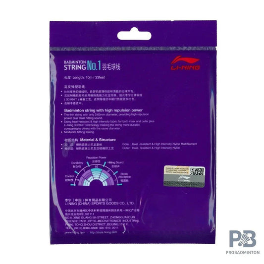 Li-Ning No.1 String Set (10 m) - Pink