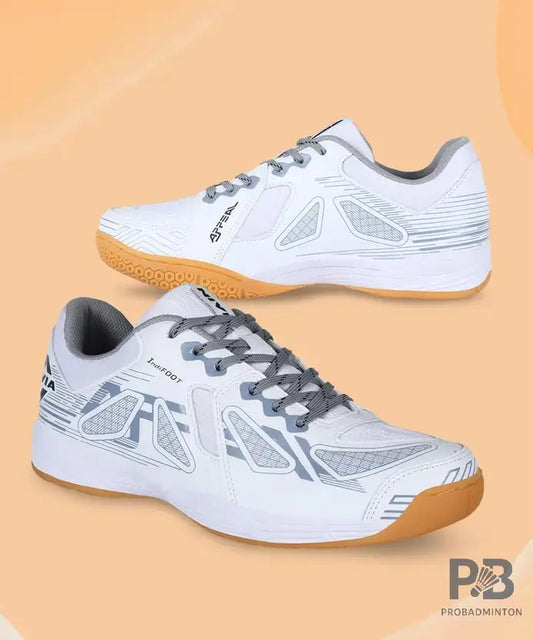 Nivia Appeal 3.0 Badminton Shoes | White/Grey