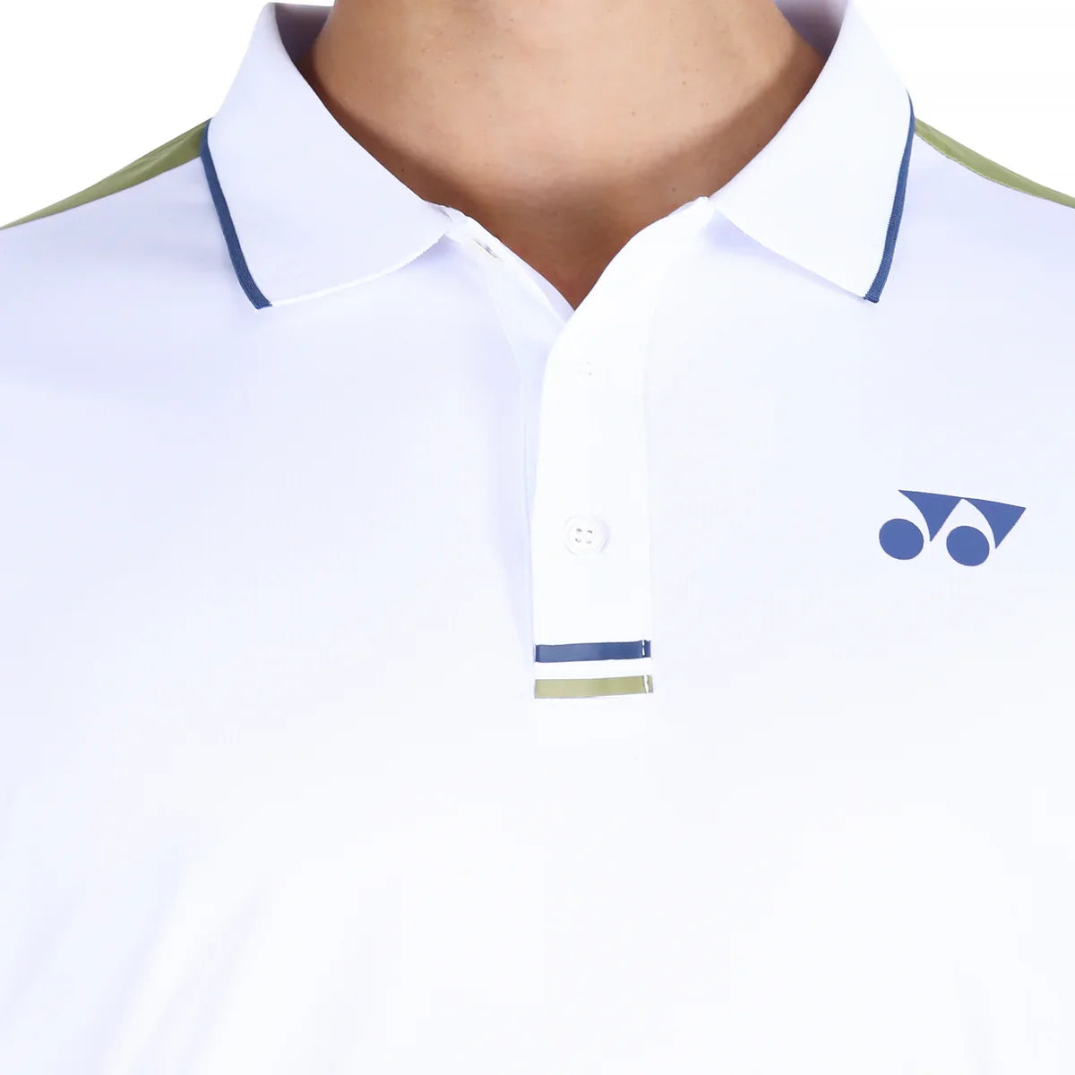 YONEX T-Shirt Polo 2625 - White – Classic White Polo for Badminton & Tennis Players