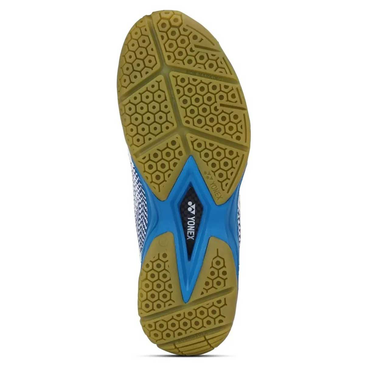 Yonex V100-i Badminton Shoes (WHITE / BLUE Hawai)