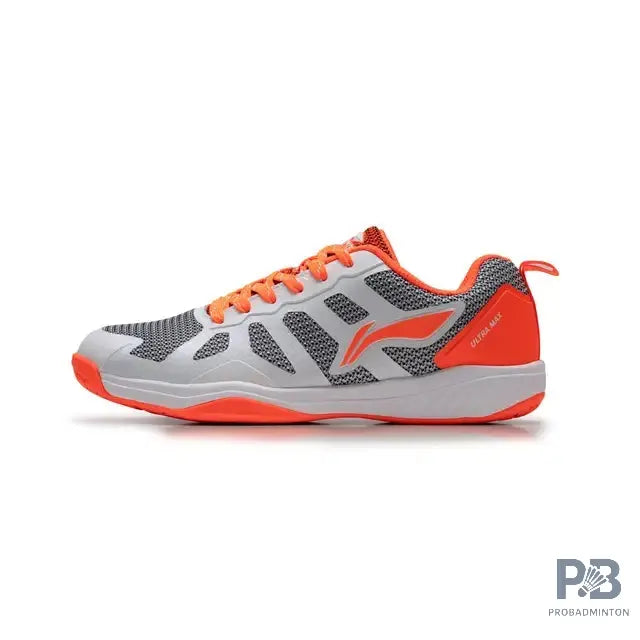 Lining Ultra Max Badminton Shoes (White/Orange)
