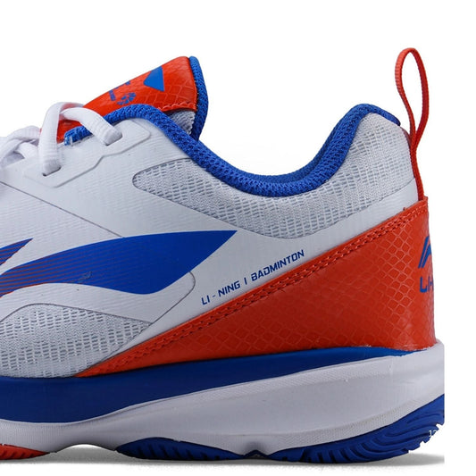 Li-Ning AYT079 Ranger Force Badminton Shoes - STANDARD WHITE/BRIGHT ORANGE