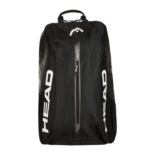 Head Tour Backpack 25L - Black/White – Spacious Tennis Backpack for Players on the Go
