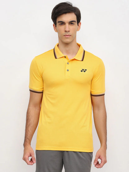 Yonex T-Shirt Polo -2970-Men’s Wear | Amber Yellow | Lightweight Badminton Sportswear