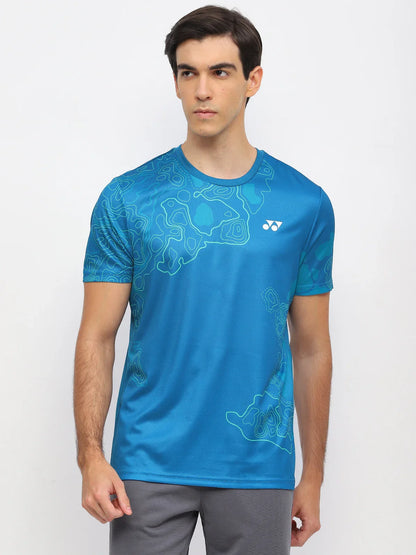 YONEX T Shirt Round Neck 2962 - Seaport – Premium Breathable Tee for Badminton & Tennis Players