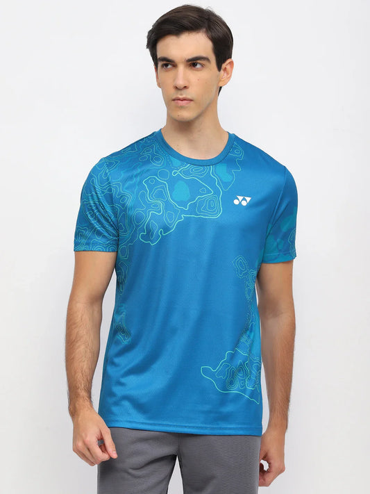 YONEX T Shirt Round Neck 2962 - Seaport – Premium Breathable Tee for Badminton & Tennis Players