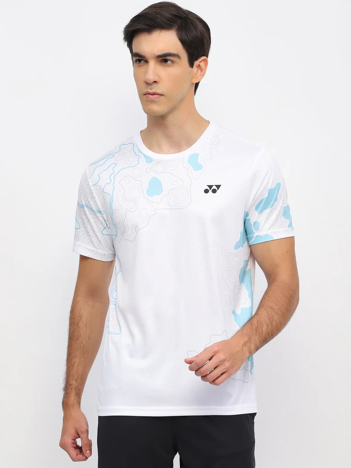 YONEX T Shirt Round Neck 2962 - White – Premium Breathable White Tee for Active Players