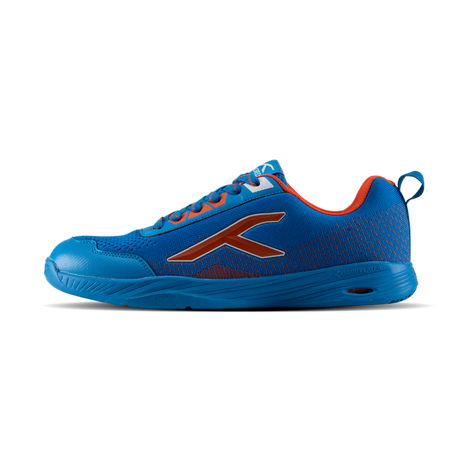 Hundred Court Flyer Badminton Shoe | BLUE / ORANGE