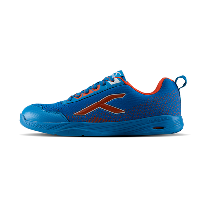 Hundred Court Flyer Badminton Shoe | BLUE / ORANGE