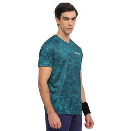 YONEX T Shirt Round Neck 2963 - Teal Green – Premium Breathable Tee for Badminton & Tennis Players