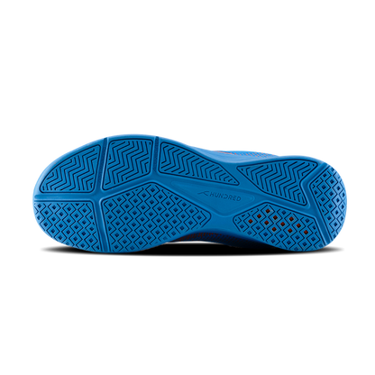 Hundred Court Flyer Badminton Shoe | BLUE / ORANGE