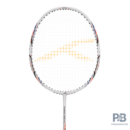 HUNDRED Powertek 2000 Pro Badminton Racket - Head Heavy 90g, Carbon Graphite, 24LBS (HBRR-3S034)