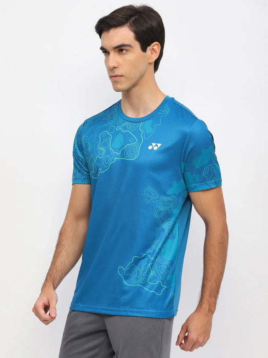 YONEX T Shirt Round Neck 2962 - Seaport – Premium Breathable Tee for Badminton & Tennis Players