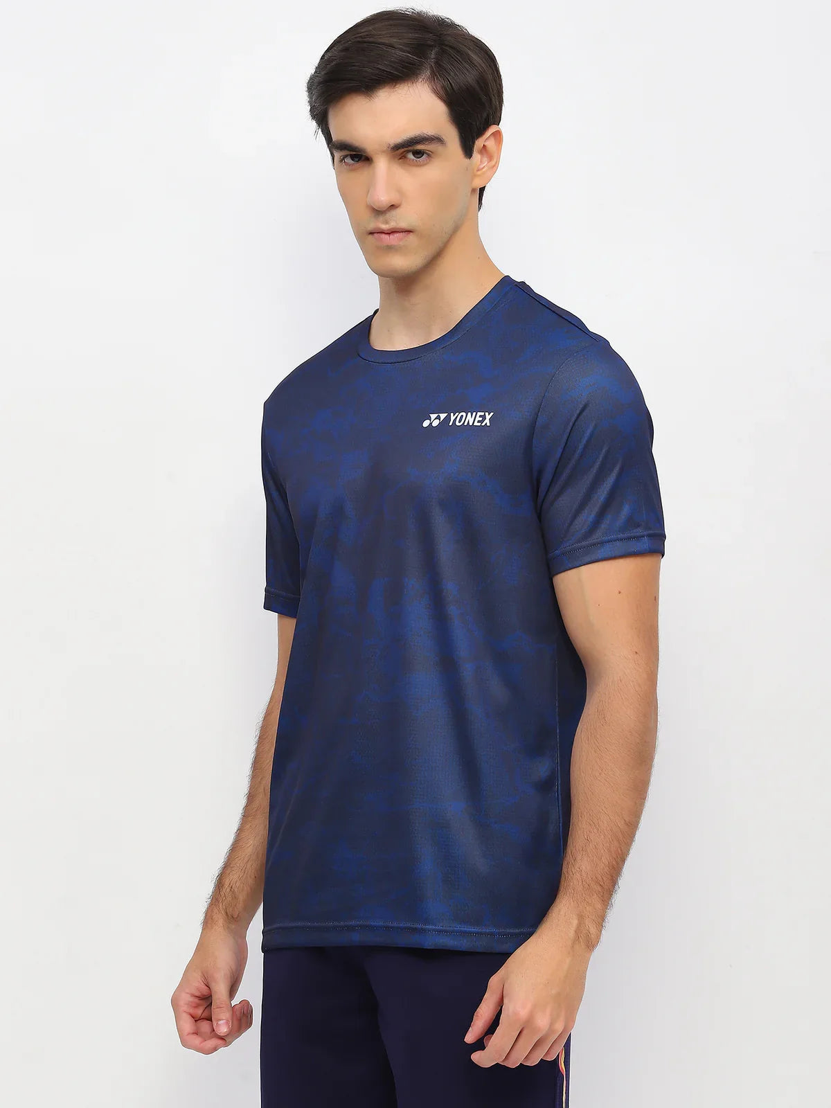 YONEX T Shirt Round Neck 2963 - Navy Peony – Premium Breathable Tee for Badminton & Tennis Players