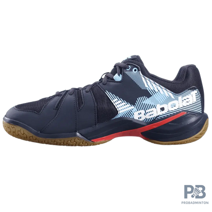 Babolat Men's Shadow Spirit Badminton Shoes- Black/Tomato Red