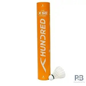 X-Fusion X50 Badminton Feather Shuttlecocks (Pack of 12) | Speed 76 and Speed 77