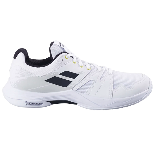 Babolat Shadow Team 2 Men Badminton Shoes White/White – Lightweight Indoor Court Shoes