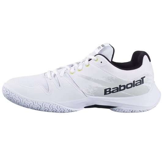 Babolat Shadow Team 2 Men Badminton Shoes White/White – Lightweight Indoor Court Shoes