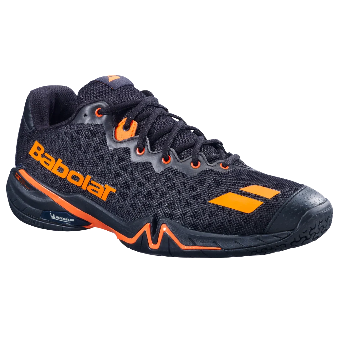 Babolat Shadow 4 Men’s Badminton Shoes Black/Orange – Professional Indoor Court Shoes