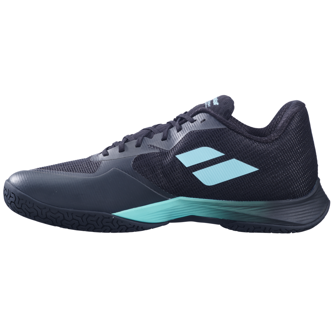 Babolat Shadow Spirit 2 Badminton Shoes (Black/Cyan) – Lightweight Indoor Court Shoes