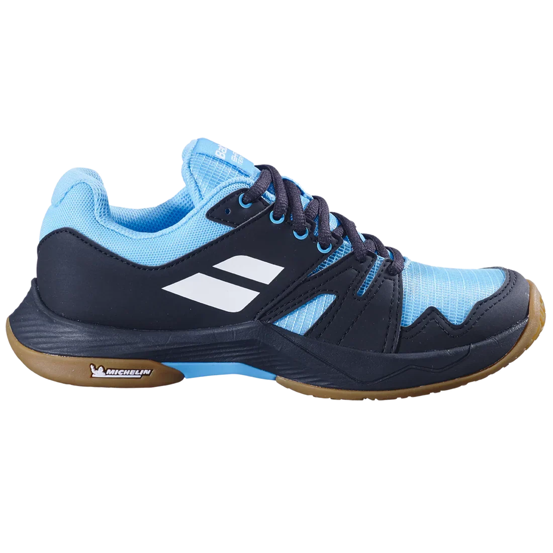 Babolat Shadow Team 2 Junior Badminton Shoes Black/Blue – Lightweight Indoor Court Shoes for Kids