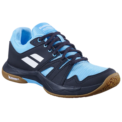 Babolat Shadow Team 2 Junior Badminton Shoes Black/Blue – Lightweight Indoor Court Shoes for Kids