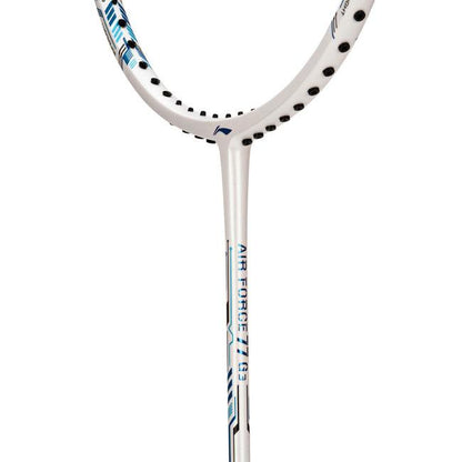 Li-Ning Air Force 77 - G3 Unstrung Badminton Racket | White/Silver/Blue