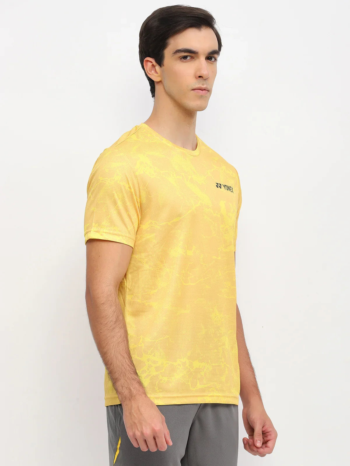 YONEX T Shirt Round Neck 2963 - Lemon Zest – Premium Breathable Tee for Badminton & Tennis Players
